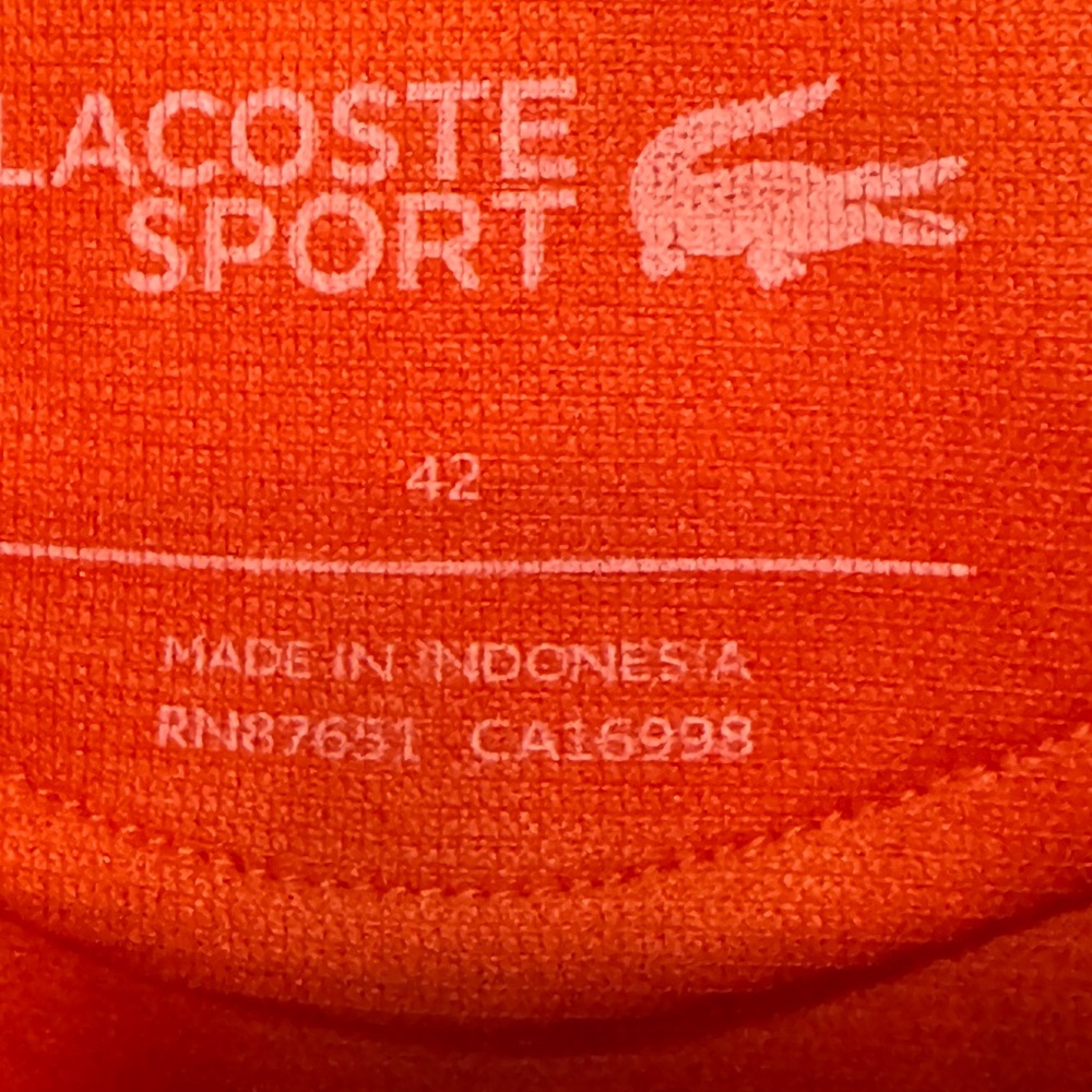 Lacoste Women’s Orange Polo Shirt- NWOT - Picture 4 of 6